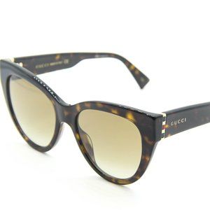 GUCCI GG0460S 002 HAVANA/BROWN CAT EYE AUTHENTIC SUNGLASSES 53-18-145